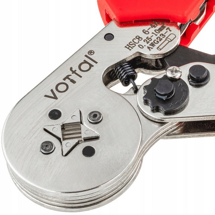 ZACISKARKA PRASKA DO KONEKTORÓW KOŃCÓWEK KABLI PRZEWODÓW 0,25-10