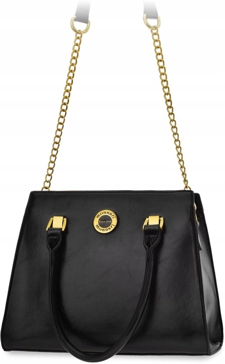 Monnari Kuferek Do Ręki Na Ramię Klasyczna Torba Torebka Damska Czarna