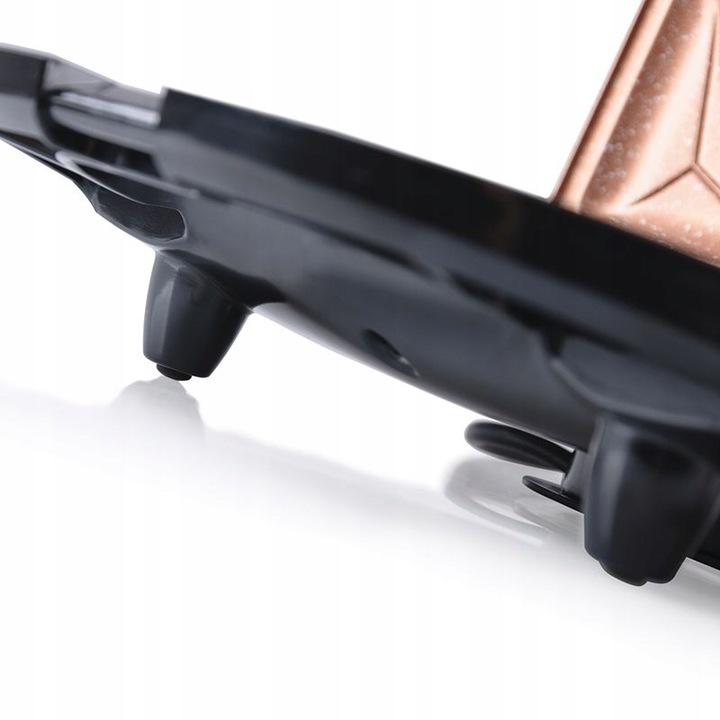 OPIEKACZ CERAMICZNY TOSTER 750W Czarny 2 KANAPKI NIEPRZYWIERAJĄCA