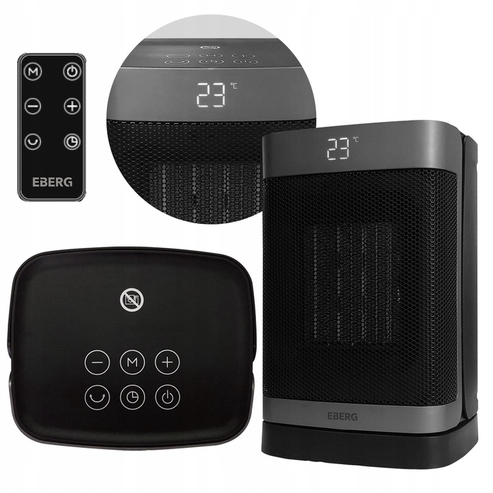 Termowentylator Farelka EBERG NOX Grzejnik elektryczny kolumnowy 1500W