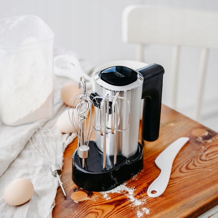 Mocny Mikser ręczny kuchenny 900W 5 PRĘDKOŚCI + 6 KOŃCÓWEK Wolny start