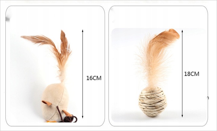 Artykuły dla zwierząt zabawki dla kotów 7częściowy zestaw kotów drażniących