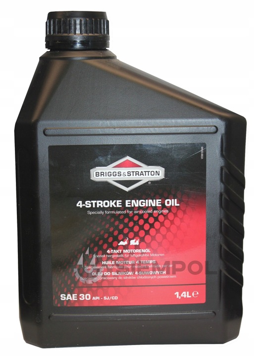 ZESTAW SERWISOWY BRIGGS&STRATTON OLEJ DO KOSIARKI 4-SUW SAE30 1,4L + FILTRY