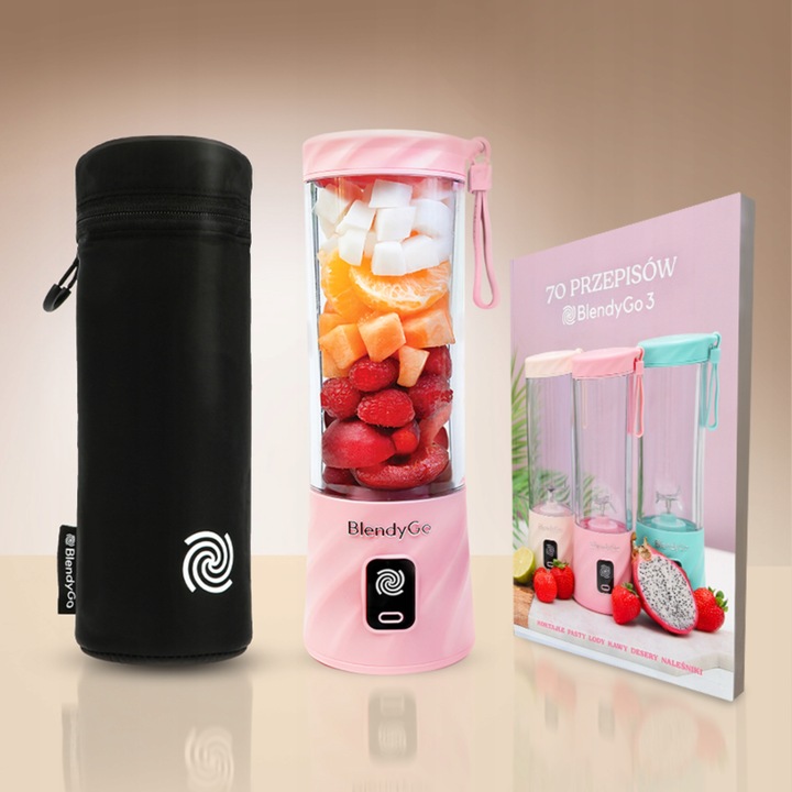 Oryginalny Blender BlendyGo 3 - Bezprzewodowy Blender Kielichowy USB 550ml