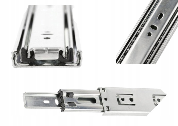 VERSALITE PLUS + prowadnica meblowa kulkowa 40 KG - 45 x 500 x 12,7 mm