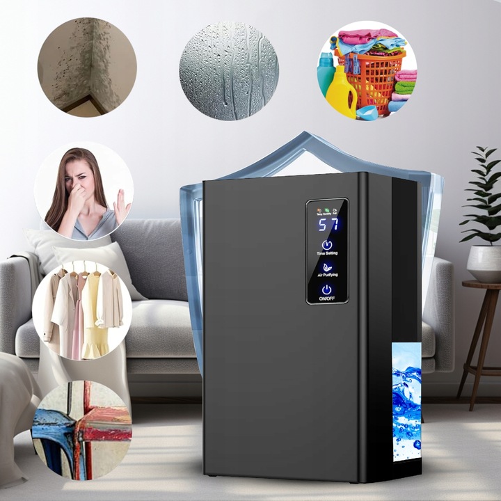 Osuszacz powietrza ULTRA WYDAJNY AUTOMATYCZNY DOMOWY pochłaniacz