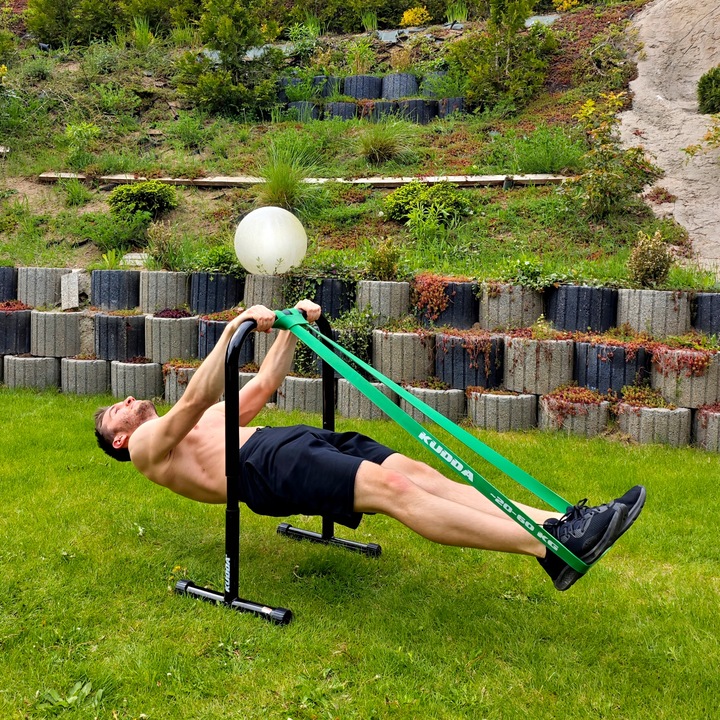 STABILNE STALOWE PORĘCZE DO DIPÓW ćwiczeń pompek, dipy WYSOKIE 90cm KUDDA