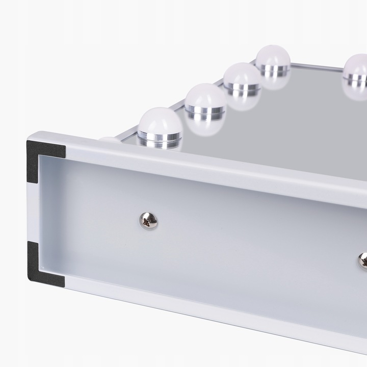 Lusterko kosmetyczne Hollywood stojące lustro do makijażu LED 15