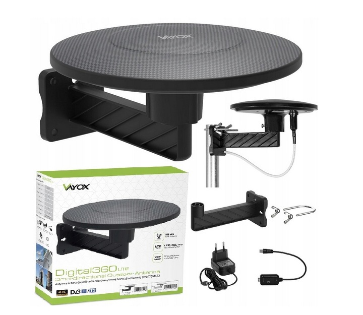 Antena dookólna DVBT2 LTE MUX8 Digital360 VA0039