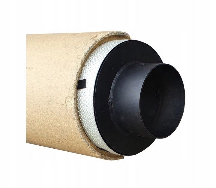 PRZEJŚCIE REDUKCJA NA KOMIN ceramiczny FI 180/200 CZARNA BLACHA 2 MM SZNUR