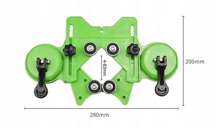 Prowadnica koronek otwornic przymiar 2 przyssawki