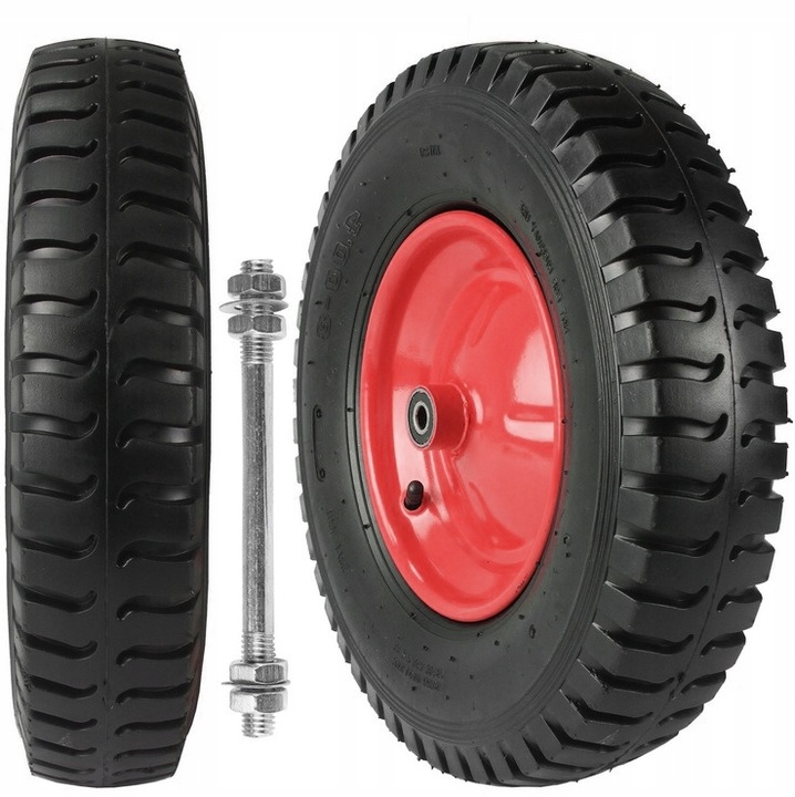 KÓŁKO KOŁO DO TACZKI WÓZKÓW 40CM 6PR 4.00-8 400-8 400x8 MOCNE
