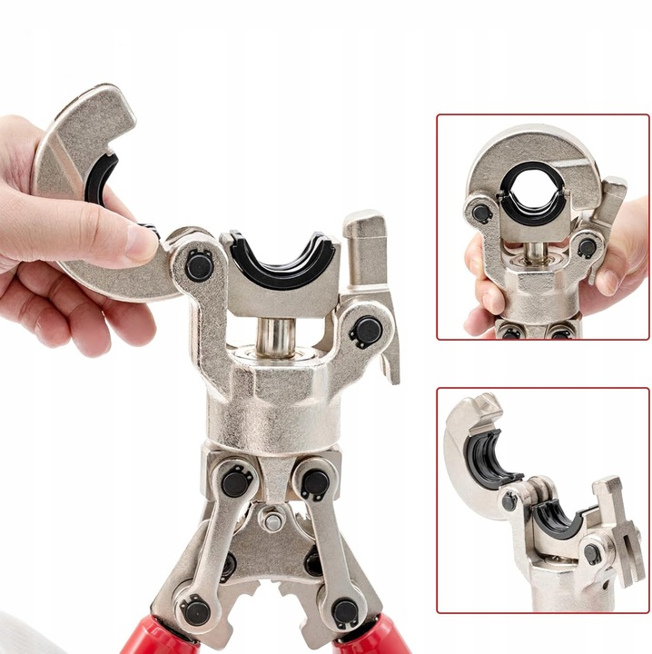 ZACISKARKA DO RUR PEX-AL-PEX PRASA RĘCZNA 16 20 26 32 8 MATRYC TYP U V M TH