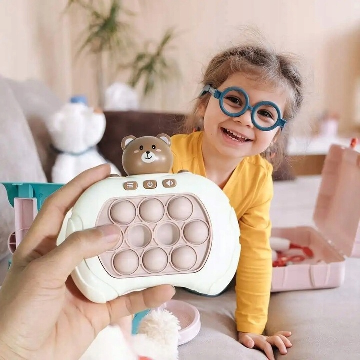 GRA POP IT POPIT MIS GAME ELEKTRYCZNA ZRĘCZNOŚCIOWA XL + GRATIS 3 BATERIE