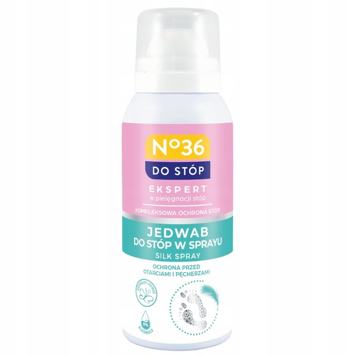 Jedwab do stóp Spray do stóp z jedwabiem Spray na otarcia stóp No36