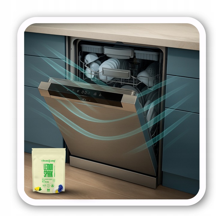 Kapsułki Tabletki do zmywarki All in One Lemon 30 szt Power niemieckie 12w1