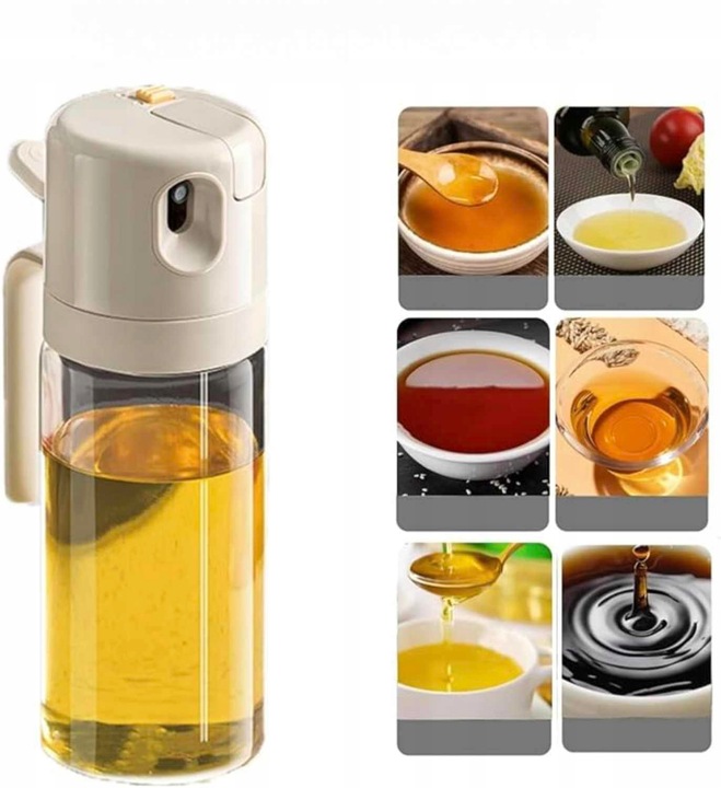 SPRYSKIWACZ DO OLIWY OLEJU SZKLANY DOZOWNIK SPRAY ATOMIZER WYGODNY 550ML