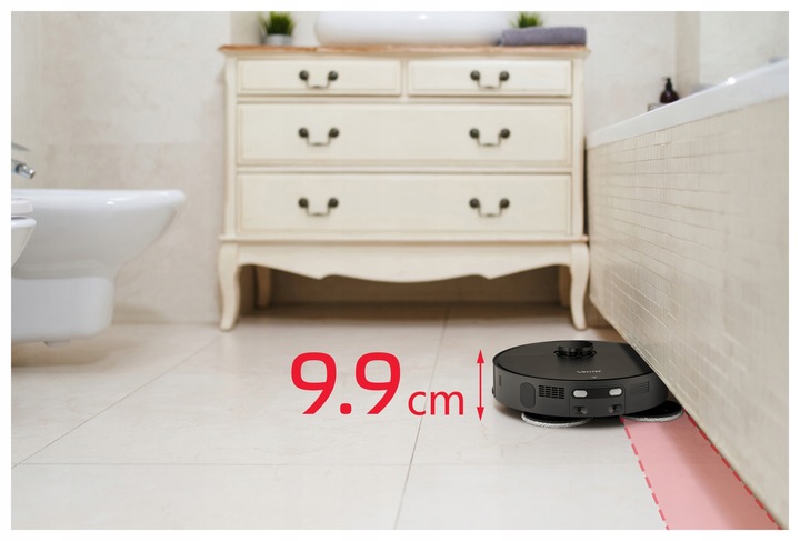 ROBOT SPRZĄTAJĄCY MOPUJĄCY WELLTEC R90 PRO + STACJA 5W1 + AKCESORIA