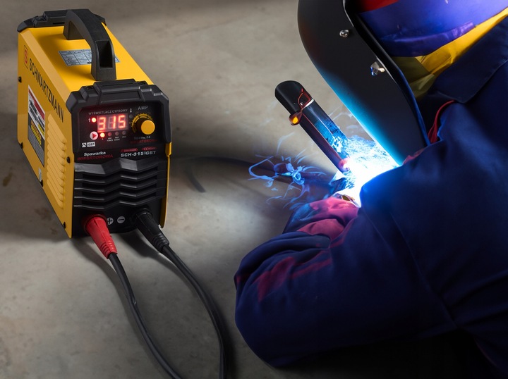 SPAWARKA INWERTOROWA INWERTEROWA 315A LCD MMA TIG KĄTOWNIK MASKA