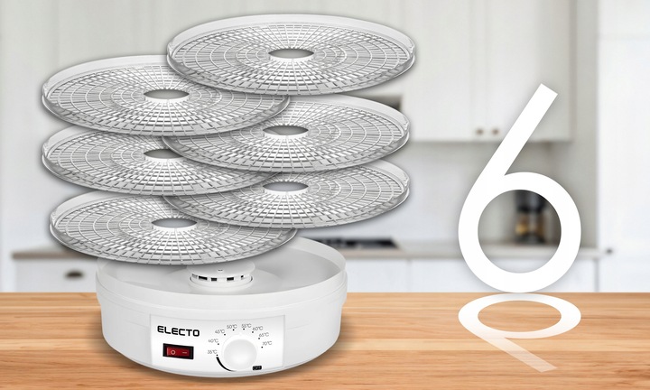 SUSZARKA DO GRZYBÓW OWOCÓW WARZYW ZIÓŁ SPOŻYWCZA MOCNA 500W DUŻA XXL 6