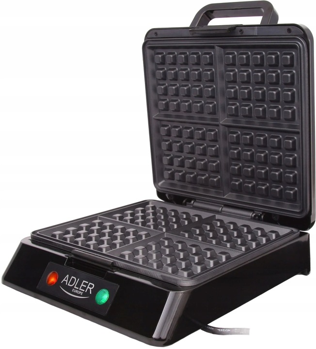 Gofrownica ADLER AD 3036 Czarny XXL na 4 gofry