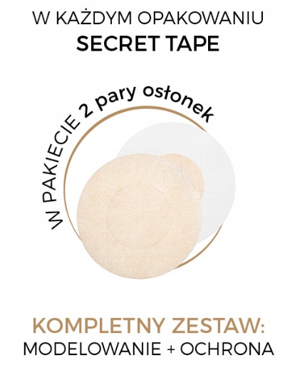 JULIMEX TAŚMA STYLIZACJA BIUSTU TAPE BA-20 BEŻOWA 5CM OSŁONKI GRATIS