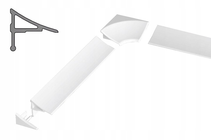 Ravak zestaw do listwy maskującej 11 biały B460000001