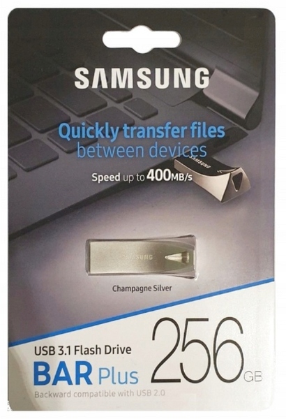 Pendrive Samsung 256 GB BAR Plus USB 3.1 400MB/s