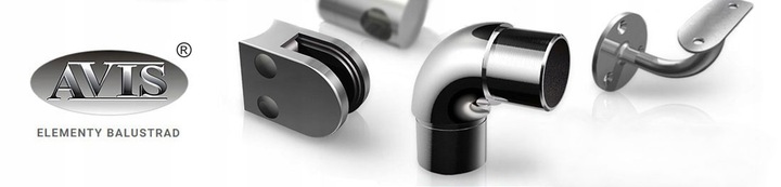 Poręcz schodowa ścienna solidna rura 2,0 mm, stal nierdzewna długość