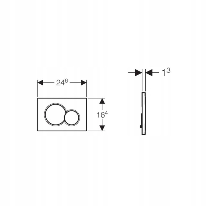 Przycisk spłukujący do WC Geberit Sigma 115.770.11.5 biały