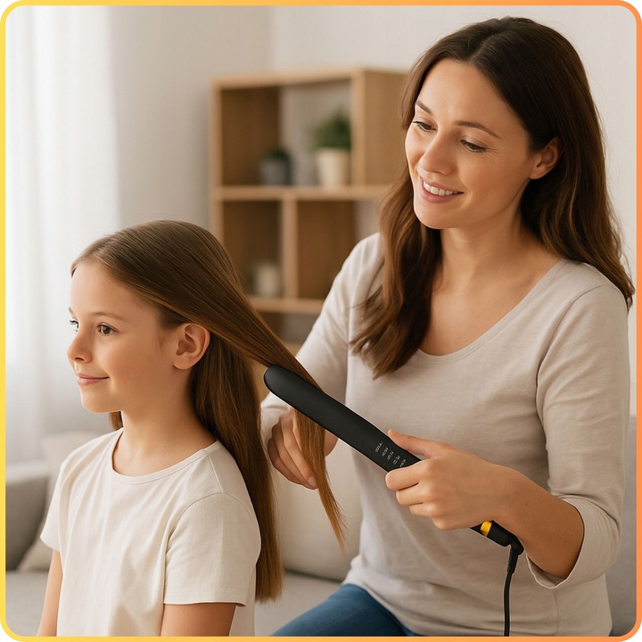 Prostownica do włosów ceramiczna 2w1 Jonizacja Kreci włosy Regulacja