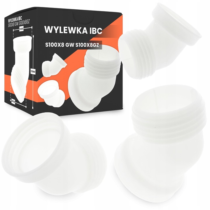 Wylewka Zbiornika MAUZER 1000L S100x8 Adapter Kran Beczki Mauser