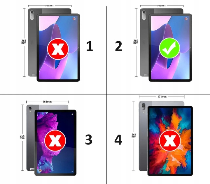 SZKŁO HARTOWANE 9H do Lenovo Tab P11 2GEN GEN 2 11,5 TB350 TB350FU TB350XU