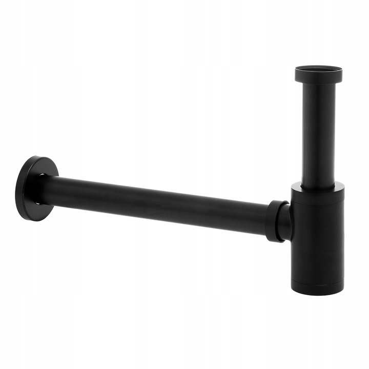 Korek klik klak czarny automatyczny bez przelewu z syfonem do umywalki YOKA