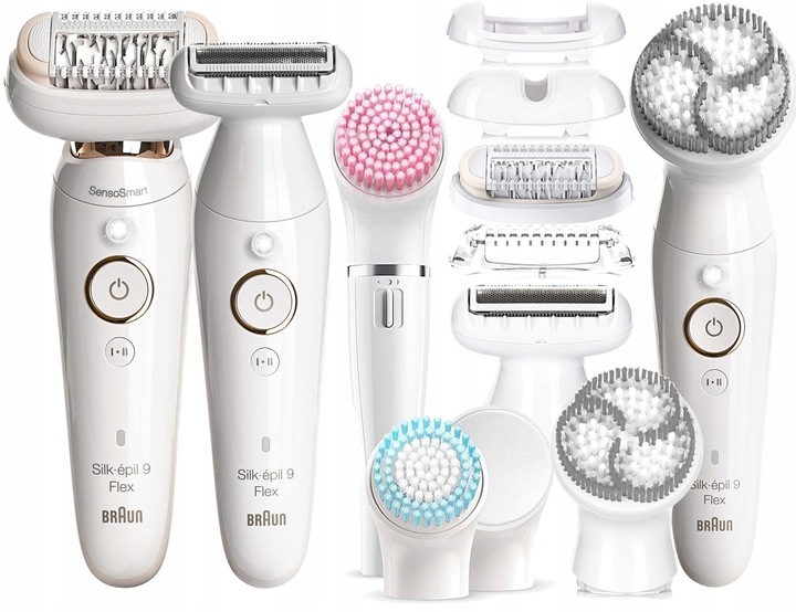 DEPILATOR BRAUN Silk-epil 9 Flex 360° 3D Wet&Dry + GOLARKA + SPA + FACE BOX