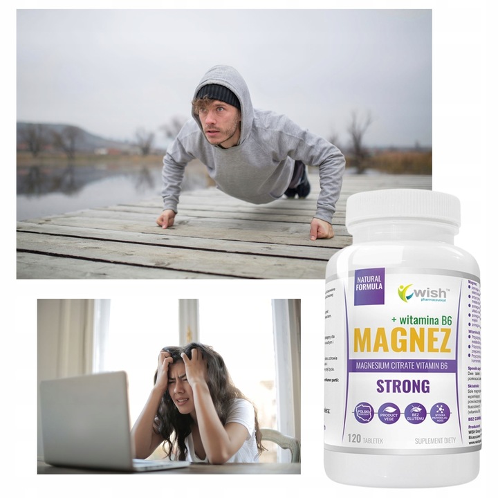 Magnez Strong+B6 Forte Skurcze Stres Wysoka dawka