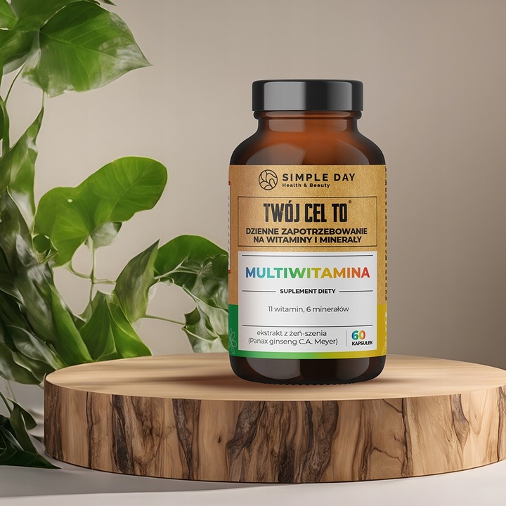 MULTIWITAMINA TWÓJ CEL TO - WITAMINY I MINERAŁY WITALNOŚĆ ZDROWIE 60 KAPS.