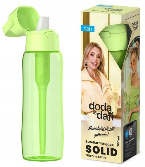 DAFI SOLID Butelka filtrująca wodę z wkładem filtr DODA Pistachio 0,7
