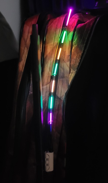 Komplet 3x Świecący Sygnalizator Fedeer - Drgająca Szczytówka + 3 Baterie