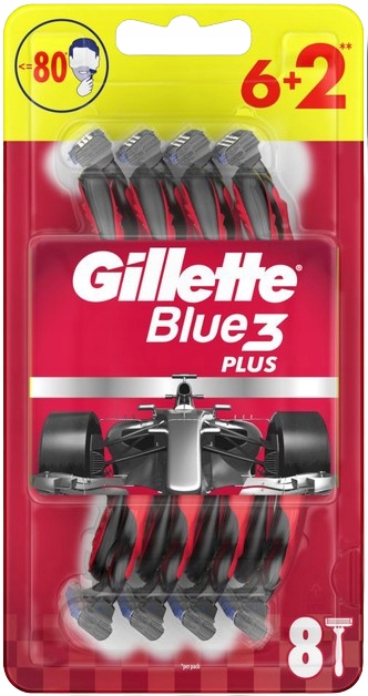 GILLETTE Blue3 Plus Maszynki do golenia jednorazowa 8 sztuk