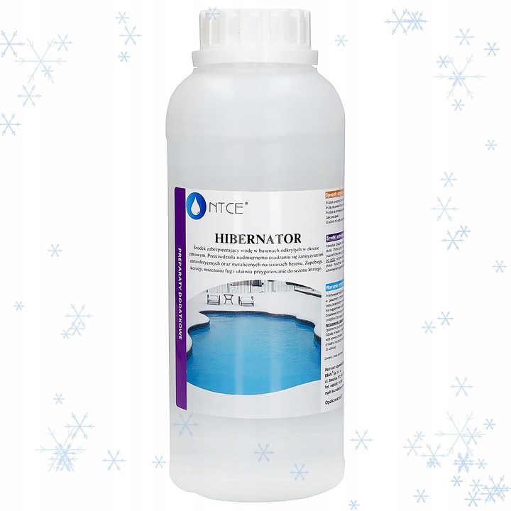 Silny środek do zimowania basenu hibernator do basenu na zimę 1l