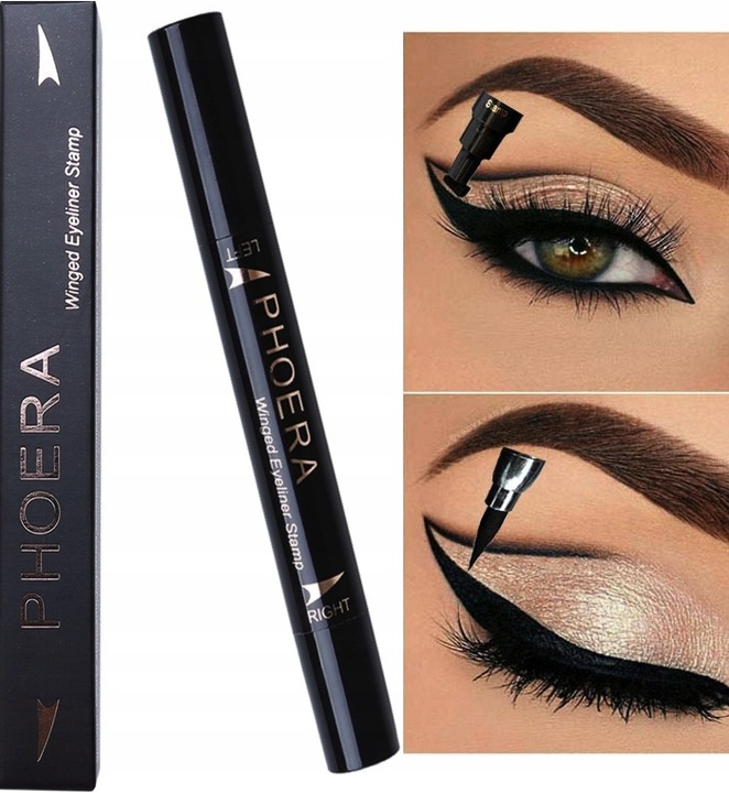 MARKER PISAK DO OCZU MAKIJAŻ KOCIE OKO EYELINER DWUSTRONNY WODOODPORNY
