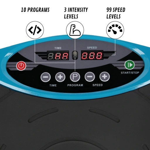 PLATFORMA WIBRACYJNA Z NAKŁADKĄ HMS SVP01 AZURE MASAŻER CIAŁA ODCHUDZANIE