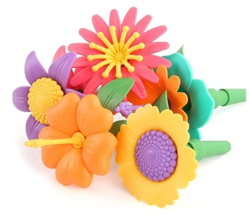 OGRÓD KREATYWNY KWIATY UKŁADANKA KLOCKI 148 SZT.