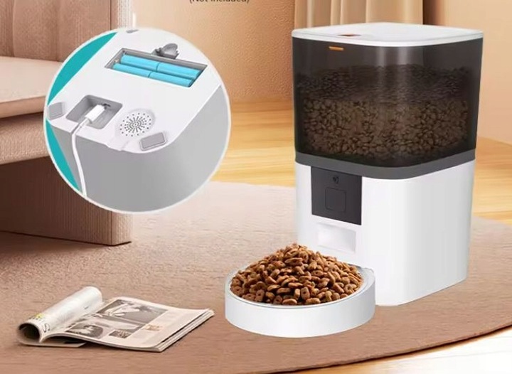 AUTOMATYCZNY PODAJNIK 6L Z KAMERĄ HD1080p Wi-Fi DOZOWNIK KARMY DLA PSA KOTA