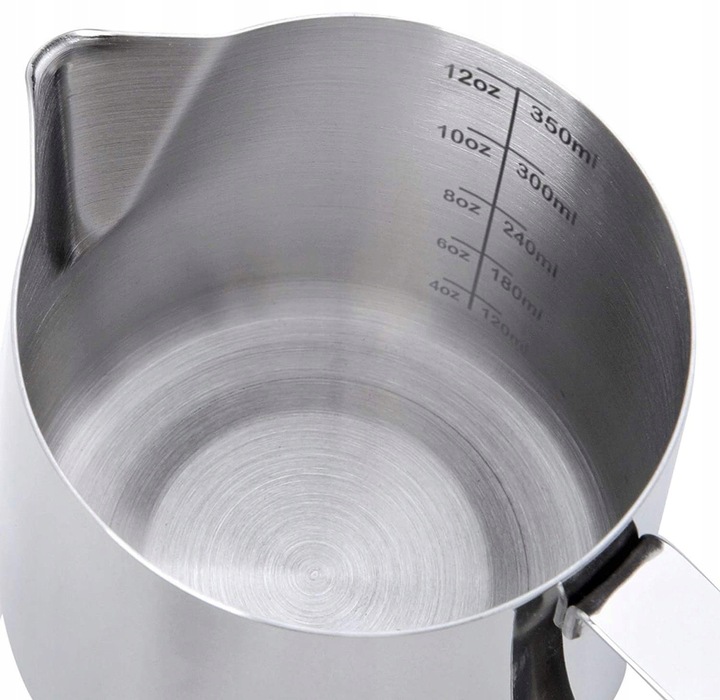 KUBEK DZBANEK DO SPIENIANIA MLEKA DO KAWY 350 ml