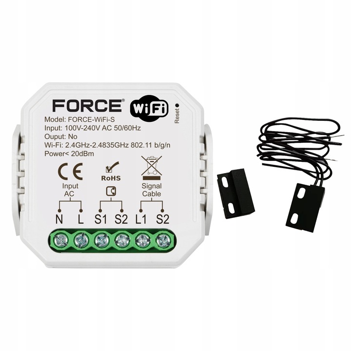 Zestaw do bramy dwuskrzydłowej FORCE SW200 2x2m 400 kg WiFI do