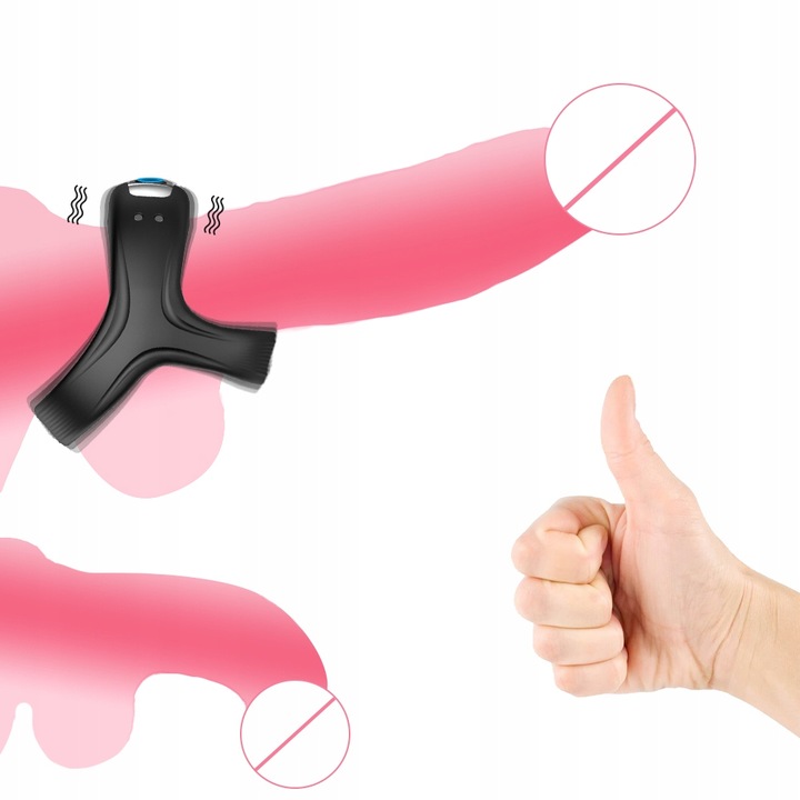 PIERŚCIEŃ EREKCYJNY pierścionek NA PENISA WIBRATOR