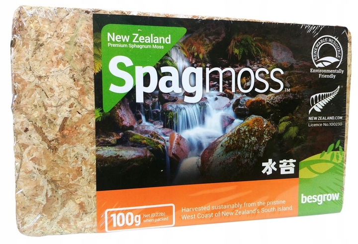 Podłoże do storczyka 100g Spagmoss sphagnum mech torfowiec