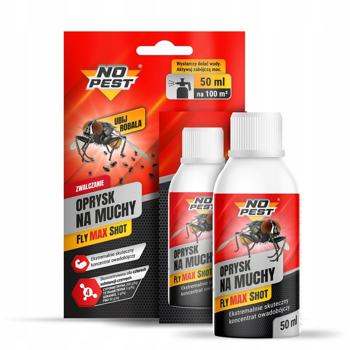 ULTRA MOCNY OPRYSK PŁYN KONCENTRAT PREPARAT ŚRODEK NA MUCHY KOMARY